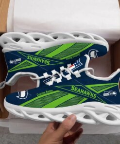 Seattle Seahawks Personalized Yezy Running Sneakers SPD541