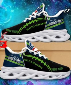 Seattle Seahawks Personalized Yezy Running Sneakers SPD747