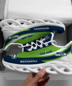 Seattle Seahawks Personalized Yezy Running Sneakers SPDMS812